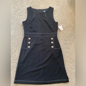 Tommy Hilfiger NWT size 10 dress Black with Buttons